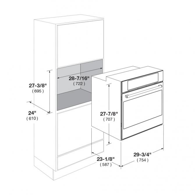 30” OVEN 400 SERIES Fulgor Milano